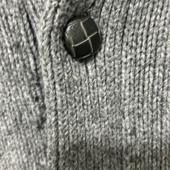 Old Navy men’s gray and white shawl collar cardigan size L - Picture 3 of 7